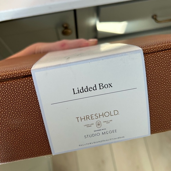 Leather storage box - Picture 3 of 3